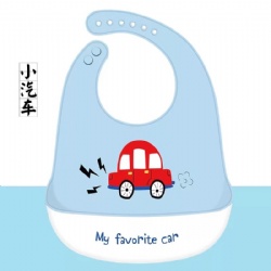Cute Cartoon Baby Bibs Waterproof Silicone Letter Car Print Baby Stuff Kids Girl Boy Feeding Bibs Adjustable Children Bib